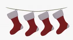 Christmas socks 3D model