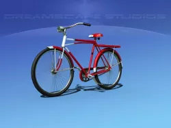 Classic 1955 Mens Bicycle 3D model
