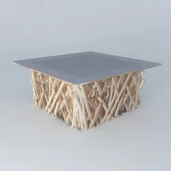 Coffee Table Rivage houses the world 3D model