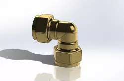 Compression fitting elbow Ø15