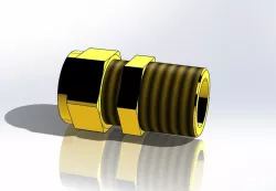 Compression fitting straight G1/2" - Ø15 male