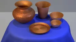 Copper Household set Low-poly  3D model