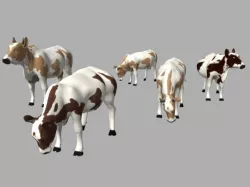 Cow Modal Low-poly  3D model