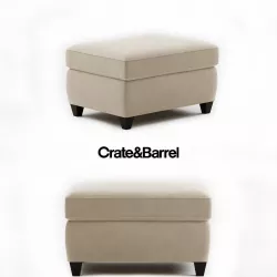Crate and Barrel Dryden Ottoman 3D model