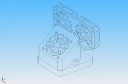 CTC 3D printer nozzle fan support