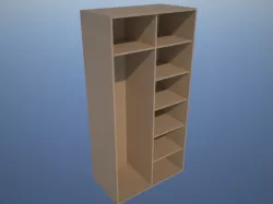 Custom closet without doors