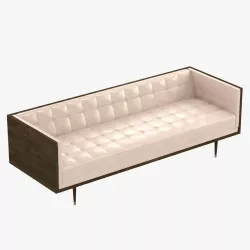 DE LA ESPADA Box Sofa Large - Walnut 3D model