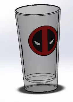 Deadpool Pint Glass