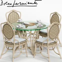 Dolcefarniente DAISY Chair and IRENE Table 3D model