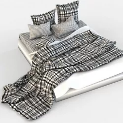 Double Bed Bed Linen in a box 3D model