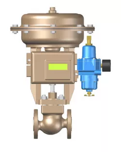 EMERSON DN50 VALVE & POSITIONER FISHER