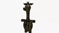 Funny Cartoon Giraffe  Low-poly  3D model
