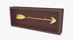 Golden arrow 3D model