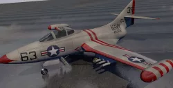 Grumman F9F-2 Panther 3D model