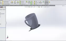 Heart Shape Handle Design Tea and Coffee Cup