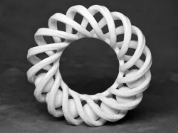 Helix Ring with Seven Balls