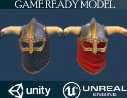 Helmet 17 updated skins Low-poly  3D model