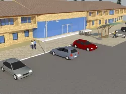 Highlander hotel 3d model 3D model