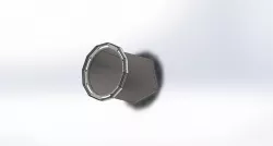Hopper with flange