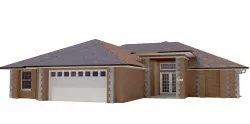 House-016 Low Poly 3D model