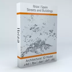 Ibiza Streets and Buildings 3D model