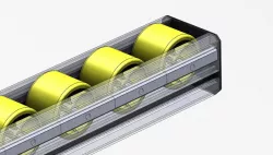 Industrial roller slide