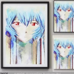 JUNIQE Evangelion Ayanami Rei picture 3D model