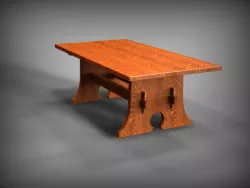 Keyhole Trestle Table