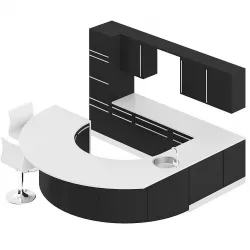Kitchen Furniture Set 12 3D model