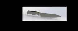 Knife with surface modeling 