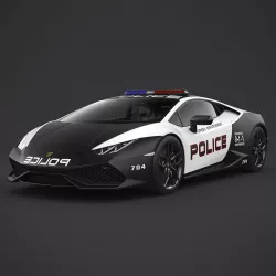 Lamborghini Huracan Police 3D model