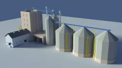 Low Poly Cartoony Feed Plant Low-poly  3D model