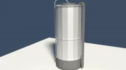 Low Poly Cartoony Silo Model Low-poly  3D model