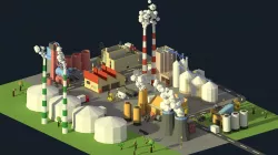 Low Poly Industrial Complex Pack Low-poly  3D model