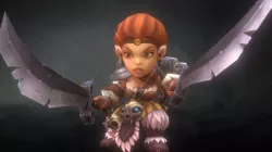 Low Poly Mini Barbarian Girl Sonya Low-poly  3D model