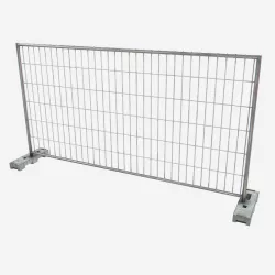Low Poly PBR Modular Fence Low-poly  3D model