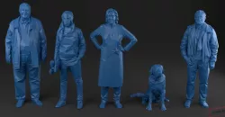 LowPoly Set 01 - printable Low-poly  3D model