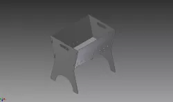 Mangal (barbecue) collapsible