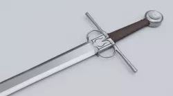 Medieval Arming Sword Low-poly  3D model