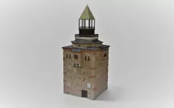 Medieval tower Low-poly  3D model