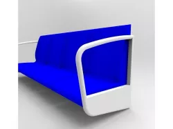 Metro seats 3D model