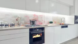 Modern KItchen and living 3D model