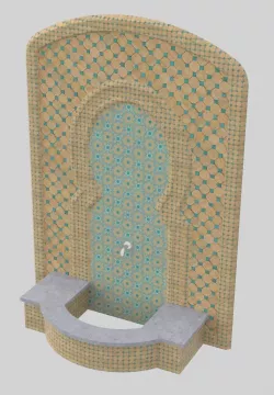 MOROCCAN FOUNTAIN WATER FEATURE 3D model