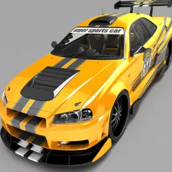 Nissan SkyLine R35 3D model