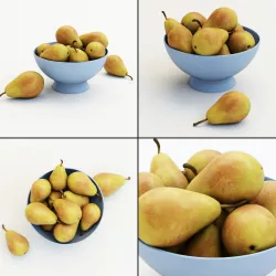 Pears in the vase 3D model