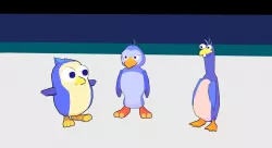Penguins Low-poly  3D model