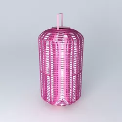 Pink lantern PALMA houses the world 3D model