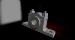 Plummer/Pillow Block or Pedestal Bearing With Rendering