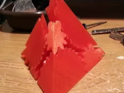Pyramid (tetrahedron) screwless gears
