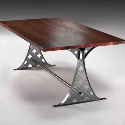 Quatre dining table in the industrial style 3D model